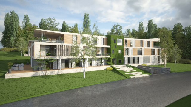 Harsánylejtő 50 lakásos társasház - STOA STUDIO