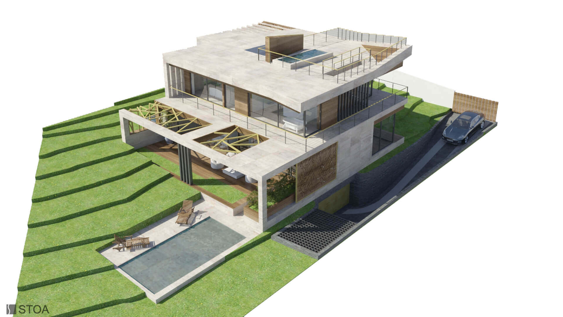 Harsánylejtő villa - STOA STUDIO