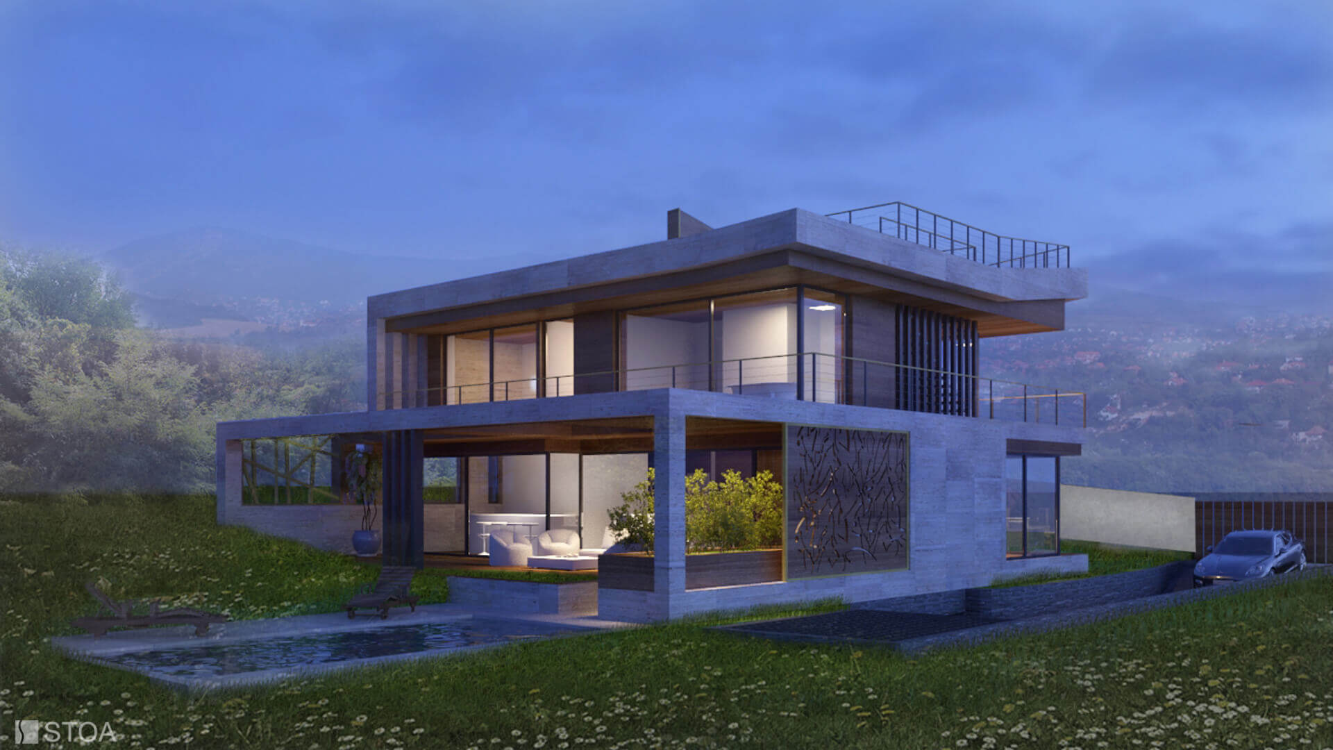 Harsánylejtő villa - STOA STUDIO