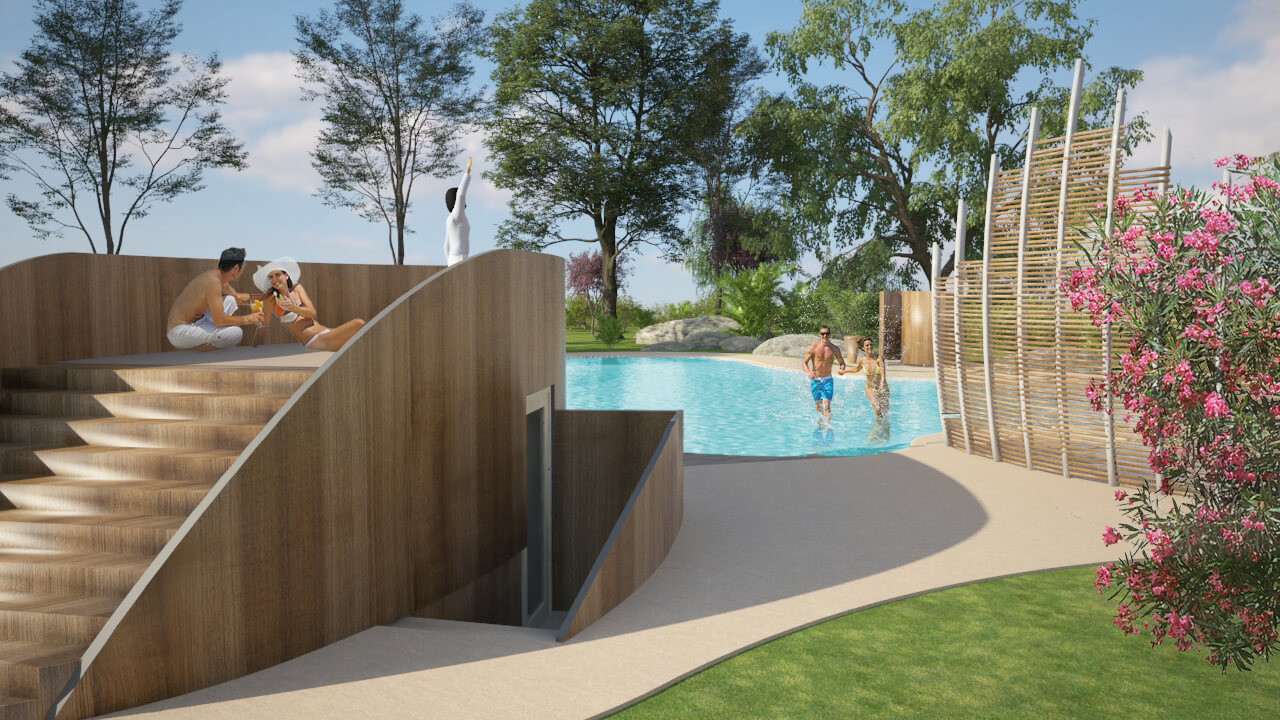 Strandfürdő fejlesztés Koncepcióterv - STOA STUDIO